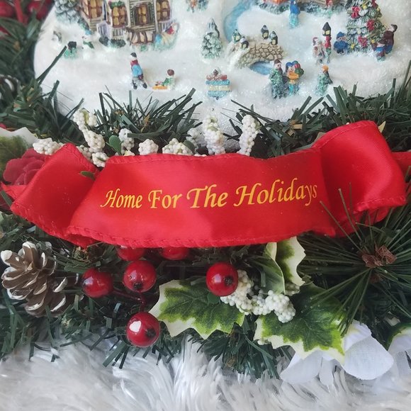 Thomas Kinkade Home for the Holidays Table Centerpiece - Bradford Exchange - Picture 2 of 16